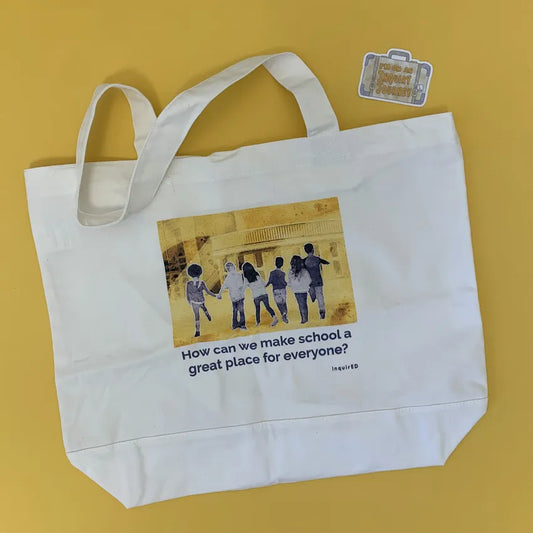 The Navigating School Tote and IJ Sticker